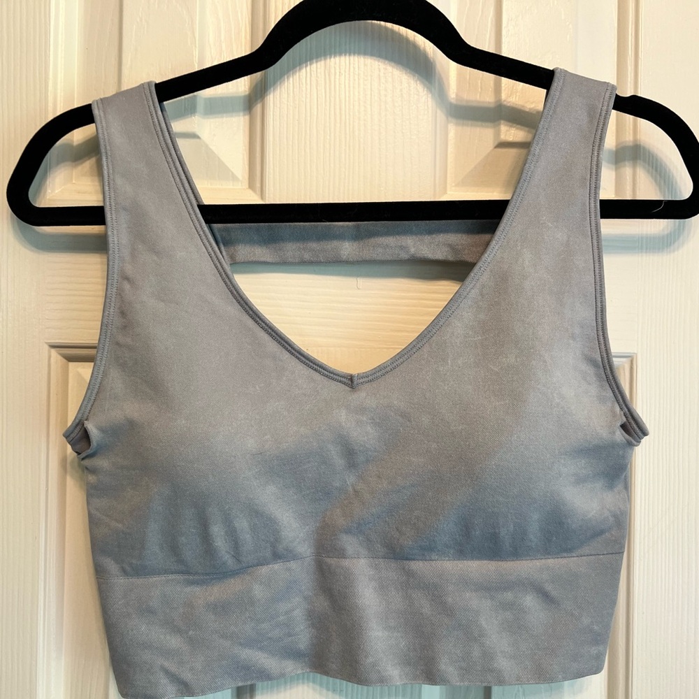 90 Degree Gray Seamless Sports Bra